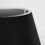 GloboStar® PYRAMID 204-0058 Μοντέρνο Eπιτραπέζιο Φωτιστικό Μονόφωτο 1 x E27 IP20 Μαύρο Μέταλλο με Μαύρο Ύφασμα - Μ22 x Π22 x Υ30cm - Image 6