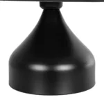 GloboStar® PYRAMID 204-0058 Μοντέρνο Eπιτραπέζιο Φωτιστικό Μονόφωτο 1 x E27 IP20 Μαύρο Μέταλλο με Μαύρο Ύφασμα - Μ22 x Π22 x Υ30cm - Image 7