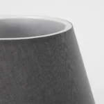 GloboStar® MICKEY 204-0059 Μοντέρνο Eπιτραπέζιο Φωτιστικό Μονόφωτο 1 x E27 IP20 Μαύρο Μέταλλο με Μαύρο Ύφασμα - Μ22 x Π22 x Υ30cm - Image 6