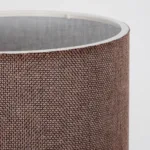 GloboStar® RUBIK 204-0060 Μοντέρνο Eπιτραπέζιο Φωτιστικό Μονόφωτο 1 x E27 IP20 Μαύρο Μέταλλο με Μπεζ Ύφασμα - Μ19 x Π19 x Υ30cm - Image 6