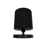 GloboStar® MINNIE 204-0063 Μοντέρνο Eπιτραπέζιο Φωτιστικό Μονόφωτο 1 x E27 IP20 Μαύρο Ξύλο με Μαύρο Ύφασμα - Μ15 x Π15 x Υ22cm - Image 4