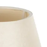 GloboStar® CAP 204-0069 Μοντέρνο Eπιτραπέζιο Φωτιστικό Μονόφωτο 1 x E27 IP20 Καρυδί Ξύλο με Λευκό Ύφασμα - Μ22 x Π22 x Υ33cm - Image 6