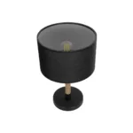 GloboStar® STRING 204-0072 Μοντέρνο Eπιτραπέζιο Φωτιστικό Μονόφωτο 1 x E27 IP20 Μαύρο Mέταλλο & Μπεζ Σχοινί με Μαύρο Ύφασμα - Μ24 x Π24 x Υ37cm - Image 5