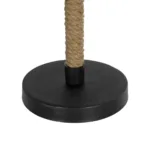 GloboStar® STRING 204-0072 Μοντέρνο Eπιτραπέζιο Φωτιστικό Μονόφωτο 1 x E27 IP20 Μαύρο Mέταλλο & Μπεζ Σχοινί με Μαύρο Ύφασμα - Μ24 x Π24 x Υ37cm - Image 7