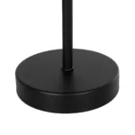 GloboStar® LARA 204-0073 Μοντέρνο Eπιτραπέζιο Φωτιστικό Μονόφωτο 1 x E27 IP20 Μαύρο Μέταλλο με Μπεζ Ύφασμα - Μ22 x Π22 x Υ36cm - Image 7