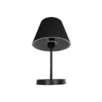 GloboStar® LARA 204-0074 Μοντέρνο Eπιτραπέζιο Φωτιστικό Μονόφωτο 1 x E27 IP20 Μαύρο Μέταλλο με Μαύρο Ύφασμα - Μ22 x Π22 x Υ36cm - Image 4