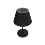 GloboStar® LARA 204-0074 Μοντέρνο Eπιτραπέζιο Φωτιστικό Μονόφωτο 1 x E27 IP20 Μαύρο Μέταλλο με Μαύρο Ύφασμα - Μ22 x Π22 x Υ36cm - Image 5