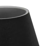 GloboStar® LARA 204-0074 Μοντέρνο Eπιτραπέζιο Φωτιστικό Μονόφωτο 1 x E27 IP20 Μαύρο Μέταλλο με Μαύρο Ύφασμα - Μ22 x Π22 x Υ36cm - Image 6