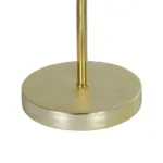 GloboStar® GLOSSY 204-0078 Μοντέρνο Eπιτραπέζιο Φωτιστικό Μονόφωτο 1 x E27 IP20 Χρυσό Μέταλλο με Μπεζ Ύφασμα - Μ15 x Π15 x Υ39cm - Image 7