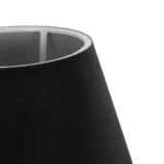 GloboStar® CLASS 204-0080 Μοντέρνο Eπιτραπέζιο Φωτιστικό Μονόφωτο 1 x E27 IP20 Μαύρο Μέταλλο με Μαύρο Ύφασμα - Μ22 x Π22 x Υ36cm - Image 6