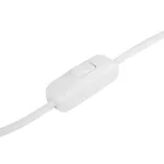 GloboStar® CIA 204-0082 Μοντέρνο Eπιτραπέζιο Φωτιστικό Μονόφωτο 1 x E27 IP20 Λευκό Πλαστικό με Μπεζ Ύφασμα - Μ24 x Π24 x Υ31cm - Image 8