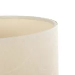 GloboStar® DIAMOND 204-0084 Μοντέρνο Eπιτραπέζιο Φωτιστικό Μονόφωτο 1 x E27 IP20 Χρυσό Μέταλλο με Μπεζ Ύφασμα - Μ24 x Π24 x Υ35cm - Image 6