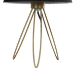 GloboStar® TRIP 204-0085 Μοντέρνο Eπιτραπέζιο Φωτιστικό Μονόφωτο 1 x E27 IP20 Χρυσό Μέταλλο με Λευκό Ύφασμα - Μ22 x Π22 x Υ33cm - Image 7