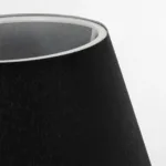 GloboStar® TRIP 204-0086 Μοντέρνο Eπιτραπέζιο Φωτιστικό Μονόφωτο 1 x E27 IP20 Μαύρο Μέταλλο με Μαύρο Ύφασμα - Μ22 x Π22 x Υ33cm - Image 6