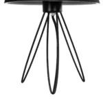 GloboStar® TRIP 204-0086 Μοντέρνο Eπιτραπέζιο Φωτιστικό Μονόφωτο 1 x E27 IP20 Μαύρο Μέταλλο με Μαύρο Ύφασμα - Μ22 x Π22 x Υ33cm - Image 7