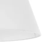 GloboStar® TRIANGLE 204-0089 Μοντέρνο Κρεμαστό Φωτιστικό Kαπέλο Μονόφωτο 1 x E27 IP20 Λευκό Ύφασμα - Μ37 x Π37 x Υ70cm - Image 8