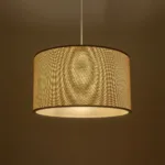 GloboStar® LOFTY 204-0090 Μοντέρνο Κρεμαστό Φωτιστικό Kαπέλο Μονόφωτο 1 x E27 IP20 Μπεζ Ύφασμα -Μ38 x Π38 x Υ70cm - Image 2