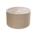 GloboStar® LOFTY 204-0090 Μοντέρνο Κρεμαστό Φωτιστικό Kαπέλο Μονόφωτο 1 x E27 IP20 Μπεζ Ύφασμα -Μ38 x Π38 x Υ70cm - Image 6