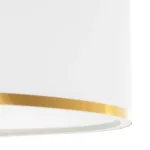 GloboStar® LOFTY 204-0091 Μοντέρνο Κρεμαστό Φωτιστικό Kαπέλο Μονόφωτο 1 x E27 IP20 Λευκό Ύφασμα - Μ38 x Π38 x Υ70cm - Image 7