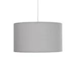 GloboStar® LOFTY 204-0093 Μοντέρνο Κρεμαστό Φωτιστικό Kαπέλο Μονόφωτο 1 x E27 IP20 Γκρι Ύφασμα - Μ38 x Π38 x Υ70cm - Image 4