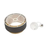 GloboStar® BIGGIE 204-0095 Μοντέρνο Κρεμαστό Φωτιστικό Kαπέλο Μονόφωτο 1 x E27 IP20 Γκρι Ύφασμα με Μπεζ Rattan - Μ30 x Π30 x Υ70cm - Image 10