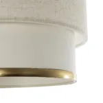 GloboStar® FOCUS 204-0100 Μοντέρνο Κρεμαστό Φωτιστικό Kαπέλο Μονόφωτο 1 x E27 IP20 Λευκό Ύφασμα - Μ30 x Π30 x Υ70cm - Image 7