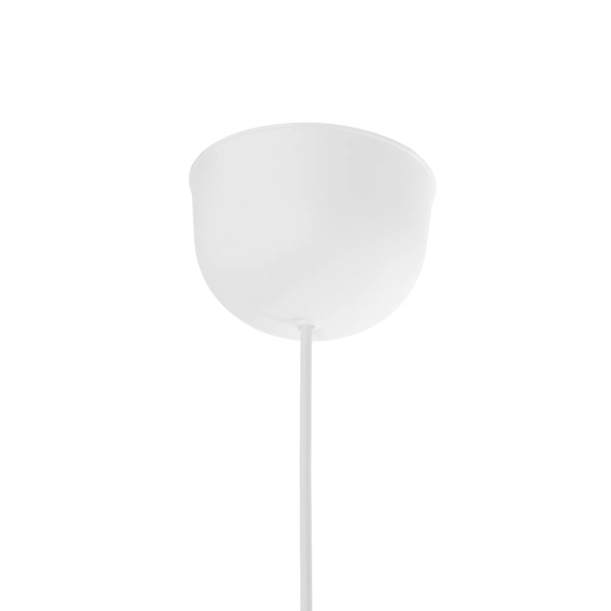 GloboStar® CYCLOP 204-0103 Μοντέρνο Κρεμαστό Φωτιστικό Kαπέλο Μονόφωτο 1 x E27 IP20 Μαύρο & Λευκό Ύφασμα - Μ30 x Π30 x Υ70cm - Image 8