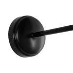 GloboStar® PAM 204-0112 Μοντέρνο Επιτοίχειο Φωτιστικό Aπλίκα Μονόφωτο 1 x E27 IP20 Μαύρο Μέταλλο με Μπεζ Ύφασμα - Μ23 x Π23 x Υ17cm - Image 7