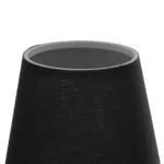 GloboStar® PAM 204-0113 Μοντέρνο Επιτοίχειο Φωτιστικό Aπλίκα Μονόφωτο 1 x E27 IP20 Μαύρο Μέταλλο με Μαύρο Ύφασμα - Μ23 x Π23 x Υ17cm - Image 5