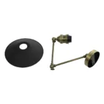GloboStar® HAWK 204-0114 Μοντέρνο Επιτοίχειο Φωτιστικό Απλίκα Μονόφωτο 1 x E27 IP20 Χρυσό Μέταλλο με Μαύρο Πλαστικό - Μ21,5 x Π21,5 x Υ52cm - Image 10