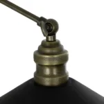 GloboStar® HAWK 204-0114 Μοντέρνο Επιτοίχειο Φωτιστικό Απλίκα Μονόφωτο 1 x E27 IP20 Χρυσό Μέταλλο με Μαύρο Πλαστικό - Μ21,5 x Π21,5 x Υ52cm - Image 7