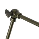 GloboStar® HAWK 204-0114 Μοντέρνο Επιτοίχειο Φωτιστικό Απλίκα Μονόφωτο 1 x E27 IP20 Χρυσό Μέταλλο με Μαύρο Πλαστικό - Μ21,5 x Π21,5 x Υ52cm - Image 8