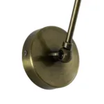 GloboStar® HAWK 204-0114 Μοντέρνο Επιτοίχειο Φωτιστικό Απλίκα Μονόφωτο 1 x E27 IP20 Χρυσό Μέταλλο με Μαύρο Πλαστικό - Μ21,5 x Π21,5 x Υ52cm - Image 9