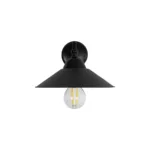 GloboStar® CATERPILLAR 204-0115 Μοντέρνο Επιτοίχειο Φωτιστικό Απλίκα Μονόφωτο 1 x E27 IP20 Μαύρο Μέταλλο - Μ21,5 x Π21,5 x Υ27cm - Image 3