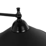 GloboStar® CATERPILLAR 204-0115 Μοντέρνο Επιτοίχειο Φωτιστικό Απλίκα Μονόφωτο 1 x E27 IP20 Μαύρο Μέταλλο - Μ21,5 x Π21,5 x Υ27cm - Image 6