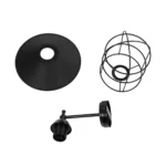 GloboStar® CAT 204-0116 Μοντέρνο Επιτοίχειο Φωτιστικό Απλίκα Μονόφωτο 1 x E27 IP20 Μαύρο Μέταλλο - Μ23 x Π23 x Υ27cm - Image 9