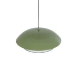 GloboStar® AURA 204-0119 Μοντέρνο Κρεμαστό Φωτιστικό Καμπάνα Μονόφωτο 1 x E27 IP20 Πράσινο & Λευκό Μέταλλο - Μ31 x Π31 x Υ27cm - Image 6