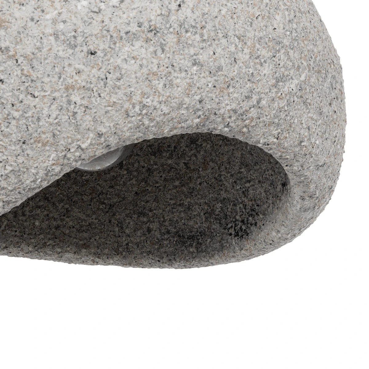 GloboStar® STONE 204-0123 Μοντέρνο Κρεμαστό Φωτιστικό Καμπάνα Μονόφωτο 1 x E27 IP20 Μπεζ Πολυστερίνη με Μπεζ Ρητίνη - Μ31.5 x Π35 x Υ26cm - Image 7