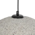 GloboStar® STONE 204-0123 Μοντέρνο Κρεμαστό Φωτιστικό Καμπάνα Μονόφωτο 1 x E27 IP20 Μπεζ Πολυστερίνη με Μπεζ Ρητίνη - Μ31.5 x Π35 x Υ26cm - Image 8