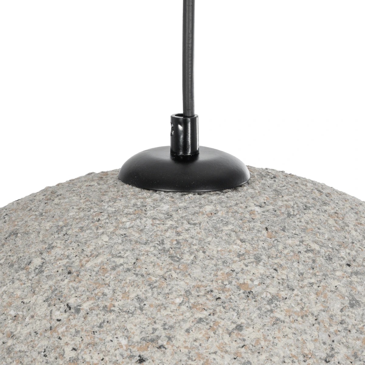 GloboStar® STONE 204-0123 Μοντέρνο Κρεμαστό Φωτιστικό Καμπάνα Μονόφωτο 1 x E27 IP20 Μπεζ Πολυστερίνη με Μπεζ Ρητίνη - Μ31.5 x Π35 x Υ26cm - Image 8