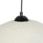 GloboStar® STONE 204-0124 Μοντέρνο Κρεμαστό Φωτιστικό Καμπάνα Μονόφωτο 1 x E27 IP20 Γκρι Πολυστερίνη με Γκρι Ρητίνη - Μ31.5 x Π35 x Υ26cm - Image 8