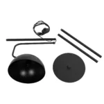 GloboStar® SNAKE 204-0128 Μοντέρνο Eπιδαπέδιο Φωτιστικό Μονόφωτο 1 x E27 IP20 Μαύρο Μέταλλο - Μ28 x Π21 x Υ151cm - Image 13