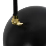 GloboStar® SNAKE 204-0128 Μοντέρνο Eπιδαπέδιο Φωτιστικό Μονόφωτο 1 x E27 IP20 Μαύρο Μέταλλο - Μ28 x Π21 x Υ151cm - Image 8