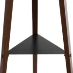 GloboStar® SHELF 204-0129 Μοντέρνο Eπιδαπέδιο Φωτιστικό Μονόφωτο 1 x E27 IP20 Καφέ Ξύλο με Μπεζ Ύφασμα - Μ38 x Π38 x Υ135cm - Image 8