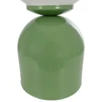 GloboStar® MAGIC 204-0130 Μοντέρνο Eπιτραπέζιο Φωτιστικό Μονόφωτο 1 x E27 IP20 Πράσινο Μέταλλο με Λευκό Γυαλί - Μ13 x Π13 x Υ28cm - Image 7