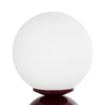 GloboStar® MAGIC 204-0135 Μοντέρνο Eπιτραπέζιο Φωτιστικό Μονόφωτο 1 x E27 IP20 Κόκκινο Μέταλλο με Λευκό Γυαλί - Μ13 x Π13 x Υ28cm - Image 6