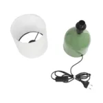 GloboStar® LOREN 204-0136 Μοντέρνο Eπιτραπέζιο Φωτιστικό Μονόφωτο 1 x E27 IP20 Πράσινο Μέταλλο με Μπεζ Ύφασμα - Μ15 x Π15 x Υ31cm - Image 9