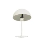 GloboStar® GASCEIO 204-0140 Μοντέρνο Eπιτραπέζιο Φωτιστικό Μονόφωτο 1 x E27 IP20 Μπεζ Μέταλλο - Μ25 x Π25 x Υ39cm - Image 4