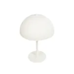 GloboStar® GASCEIO 204-0140 Μοντέρνο Eπιτραπέζιο Φωτιστικό Μονόφωτο 1 x E27 IP20 Μπεζ Μέταλλο - Μ25 x Π25 x Υ39cm - Image 5