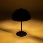 GloboStar® GASCEIO 204-0141 Μοντέρνο Eπιτραπέζιο Φωτιστικό Μονόφωτο 1 x E27 IP20 Μαύρο Μέταλλο - Μ25 x Π25 x Υ39cm - Image 2